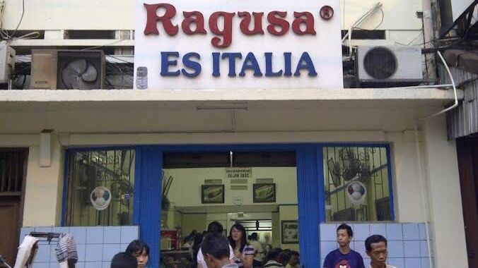 Tampilan kedai Ragusa Italian Ice Cream. (Sumber: Suara.com)