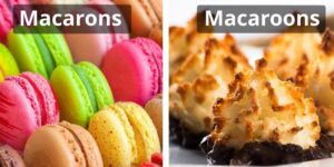 Ilustrasi macarons dan macaroons. (Sumber: Laman Orami)