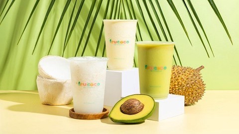 Ilustrasi coconut shake di Frucoco. (Sumber: Instagram @frucoco.id)