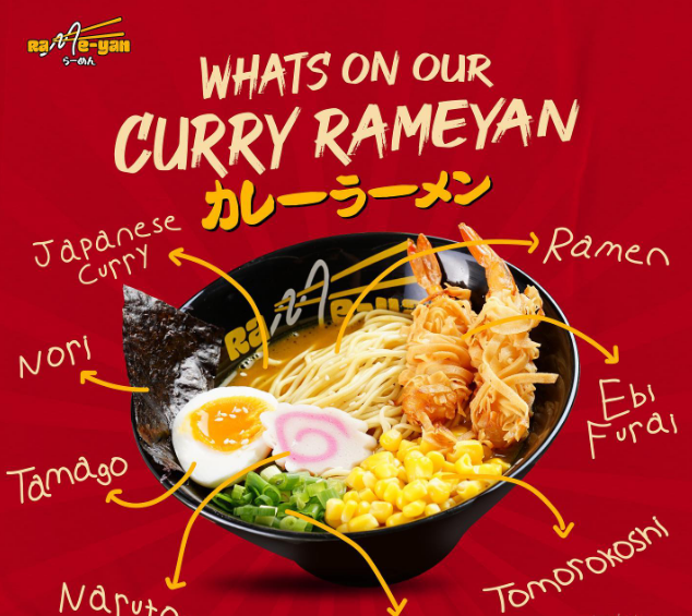 Ilustrasi Curry Ramen di Rame-yan