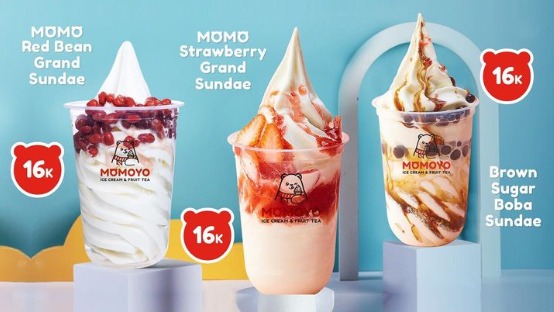 Ilsutrasi es krim Momoyo saingan Mixue. (Sumber: Freepik)