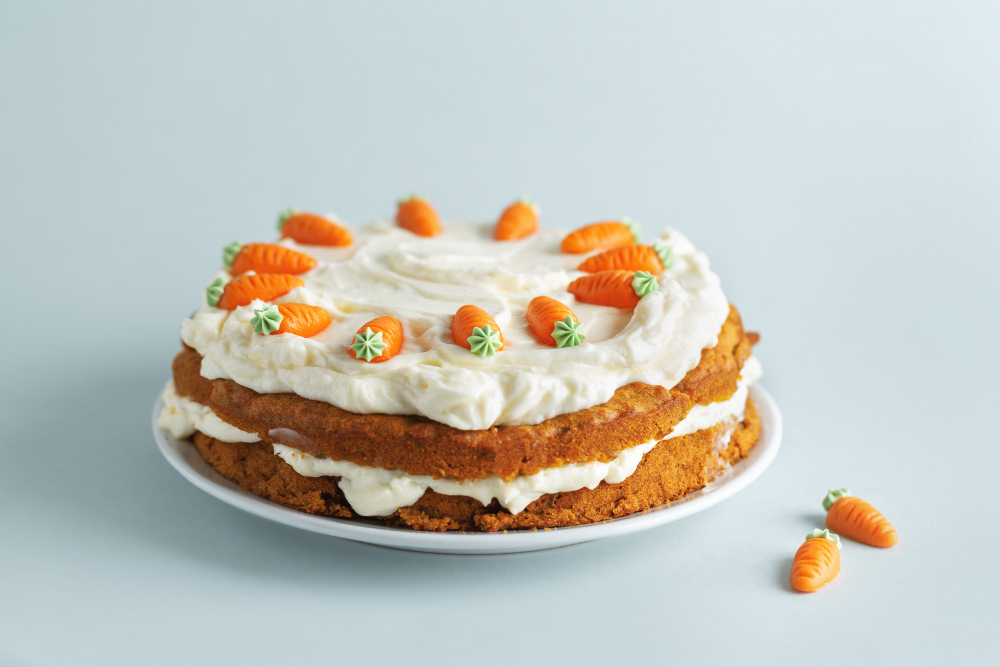 Ilsutrasi carrot cake untuk paskah
