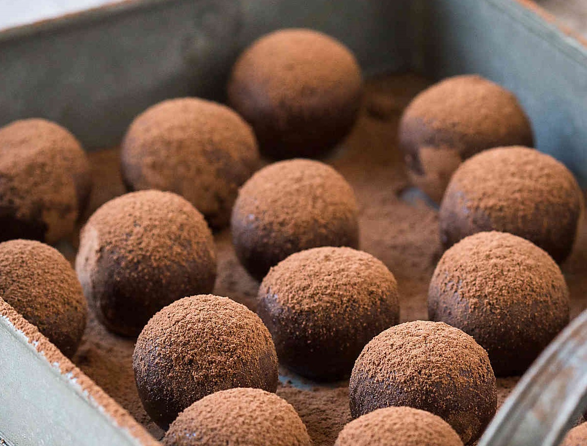 resep membuat almond chocolate truffle